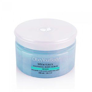 ObeyYourBody Exfoliating Dead Sea Soothing Body Scrub-10.5 oz /300 ml-NEW-SEALED